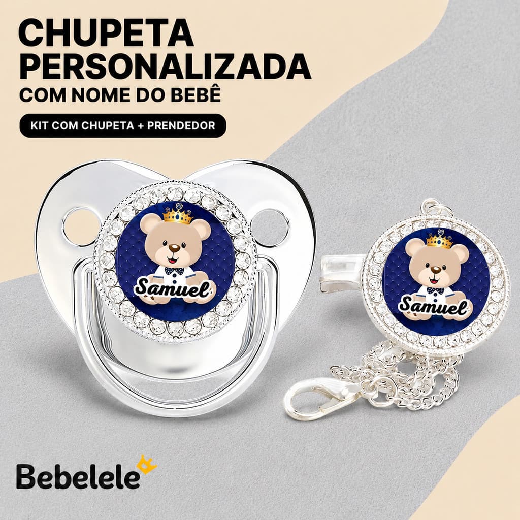 Chupeta de bebê personalizada, pode projetar nome do bebê,presente de aniversário&QGQ6