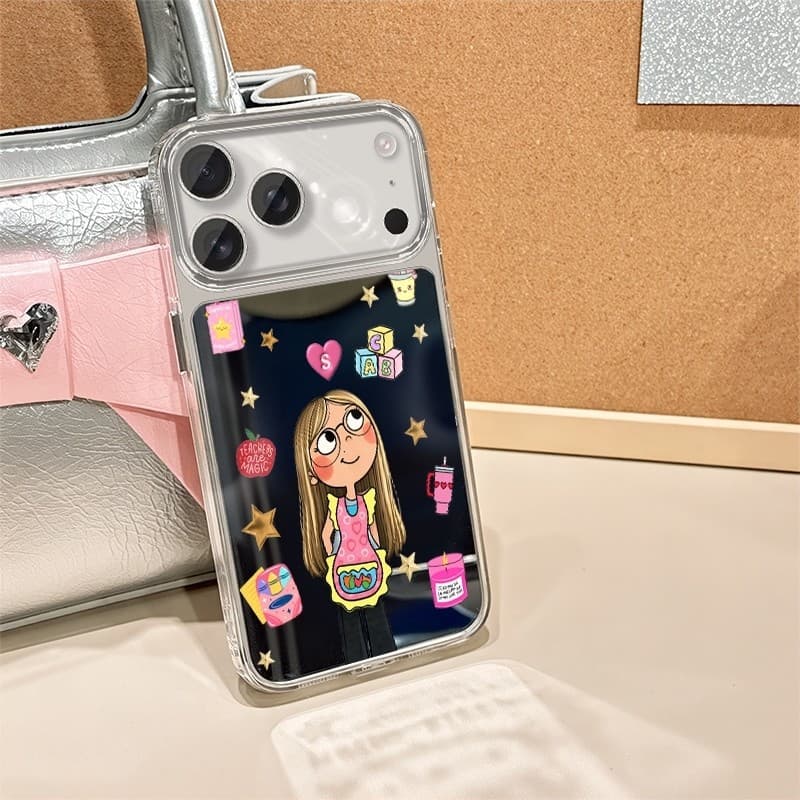 Capinha Samsung A56 Espelhada Feminina Luxo Anti Impacto TPU Macio S24 Ultra S23 A71 A55 A36 #141
