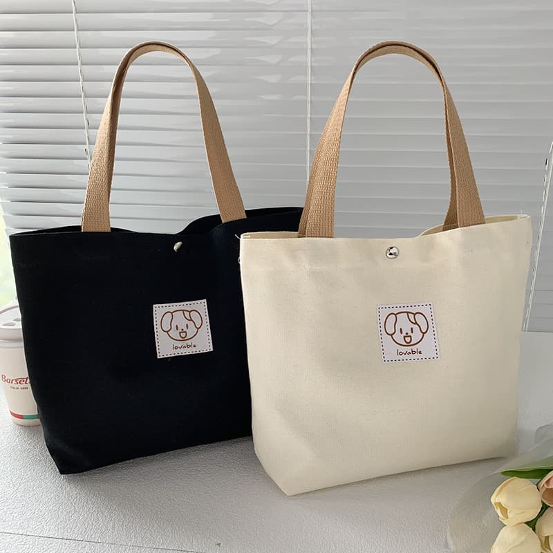 Bolsa de lona dos desenhos animados estilo japonês ins mensalidade Bento saco tamanho pequeno bolsa feminina trabalho Co