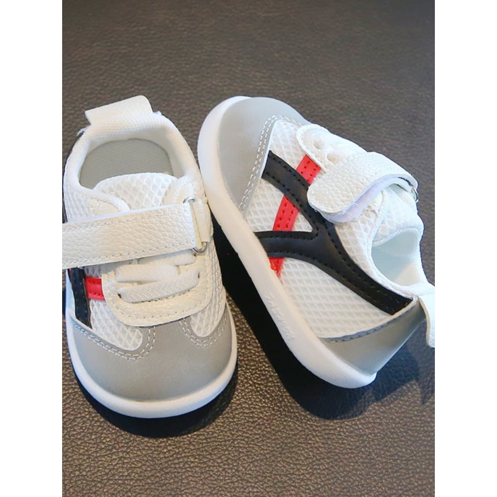 Primavera outono estilo bebê criança sapatos superfície de malha de sola macia antiderrapante respirável sapatos infanti