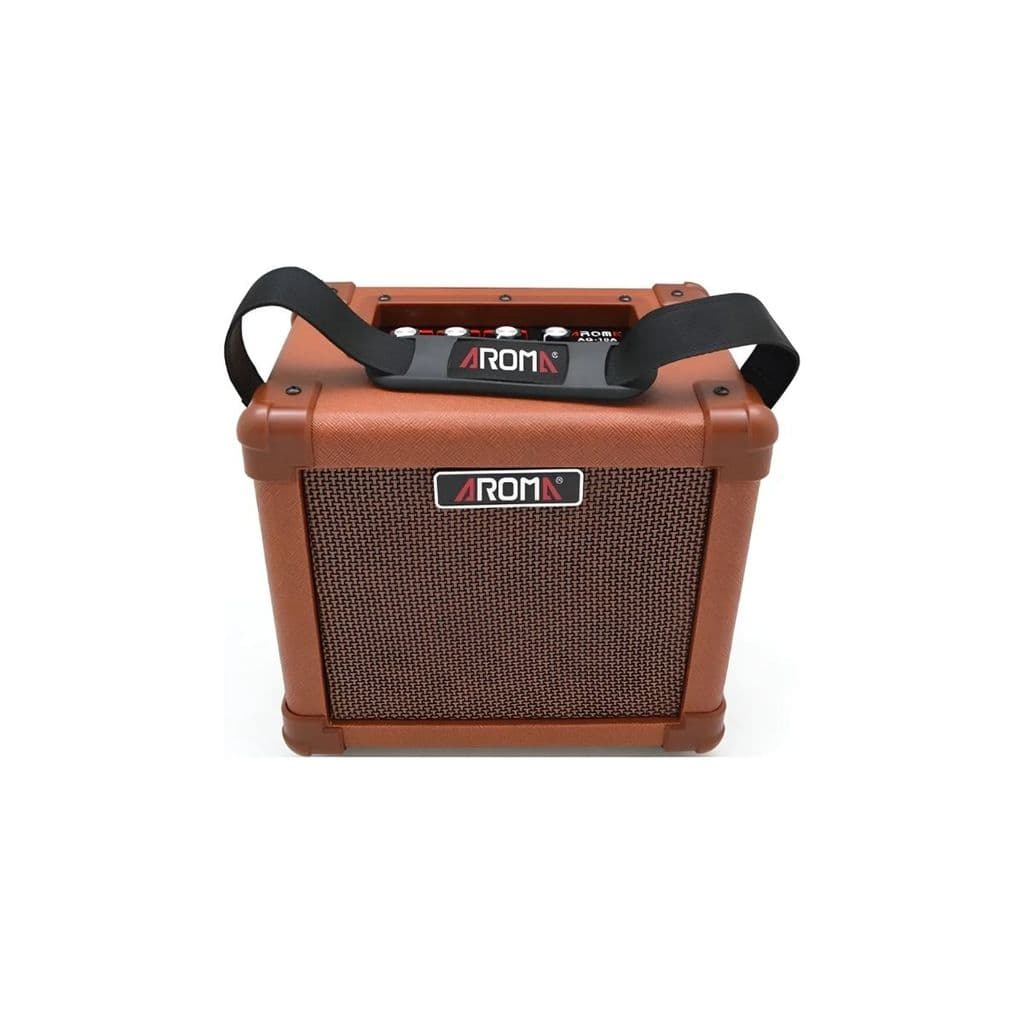 Amplificador Cubo Violão Voz Aroma Ag10a 10w Bivolt Marrom