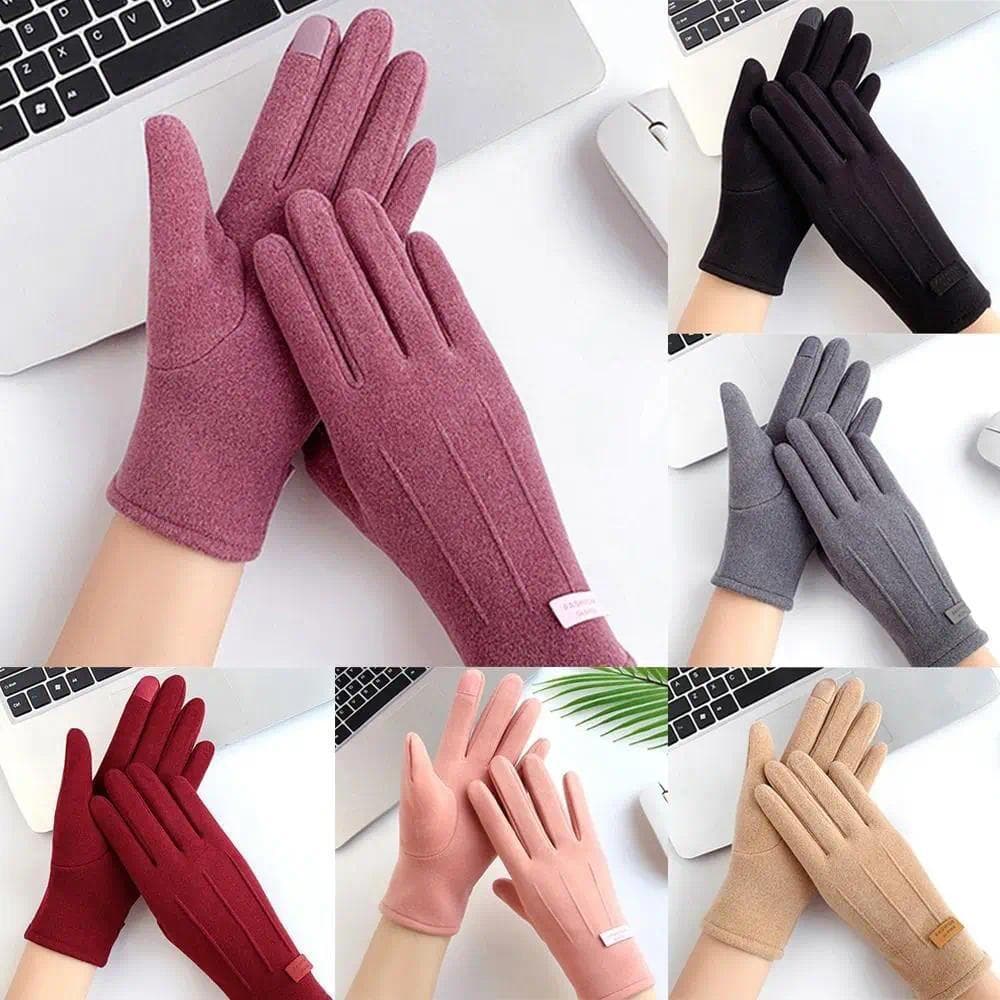 Luvas De Inverno Para Mulheres Equitação Ciclismo À Prova De Vento Frio Dedo Cheio Esporte Ao Ar Livre Antiderrapante Te