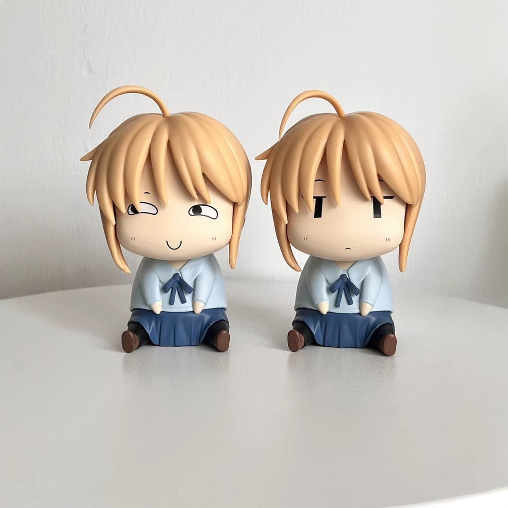 Novo Fate/stay night·Artoria Saber, uma divertida miniatura, brinquedo da moda.