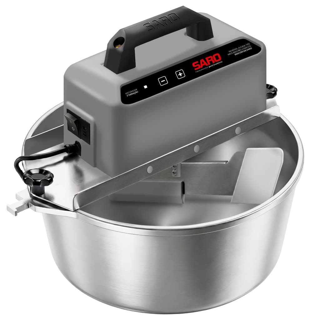 PA10AC Misturador Elétrico G3 10 Litros Bivolt - Panela Automática com Suporte Vira Panela e Timer