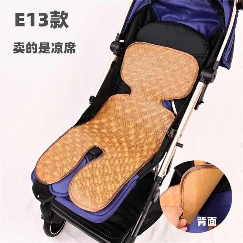 Carrinho Universal legal esteira verão respirável almofada carrinho de bebê gelo seda Rattan esteira carrinho legal