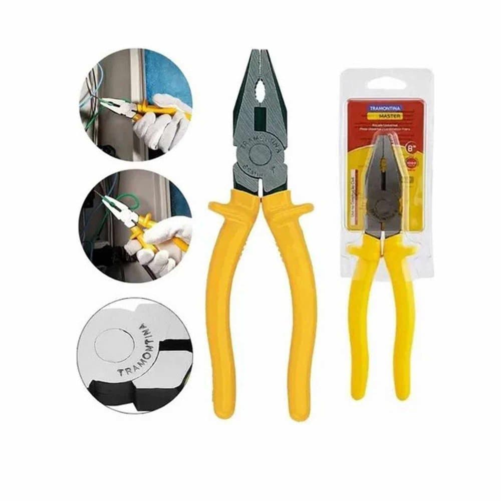 Tramontina 1001108 Alicate Universal 8" 1000v Color Amarelo