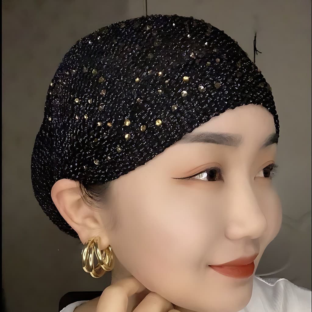 Primavera estilo elástico elástico elástico quente broca Baotou boné moda mãe pulôver cobertura de cabelo boné influenci