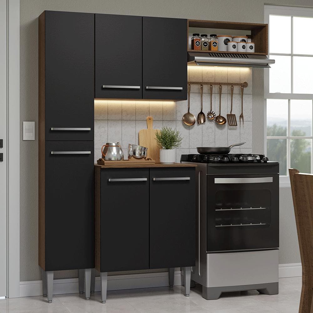 Armário de Cozinha Compacta 156 cm Emilly Madesa 01 EURP