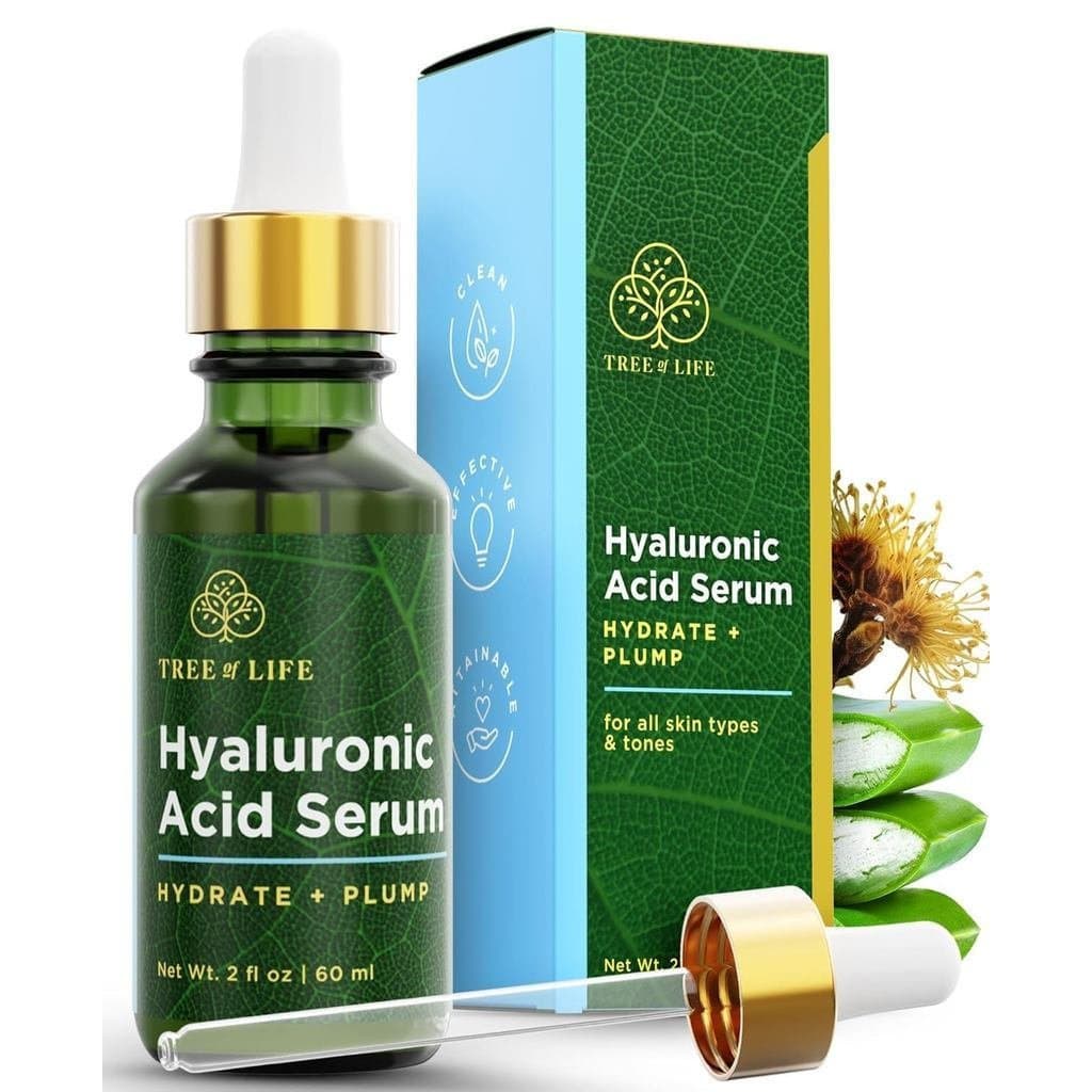 Essência de Ácido Hialurônico TreeofLifeBeauty, Óleo Facial Iluminador, Adequado para manchas de pigmentação e manchas d