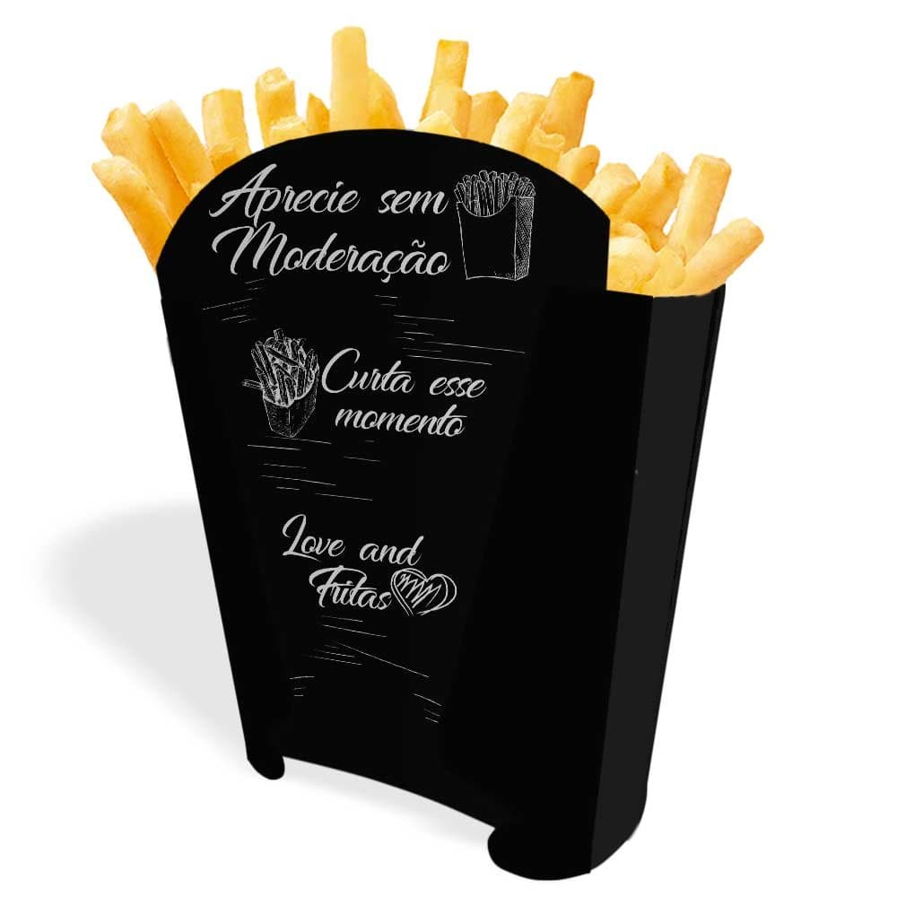 Caixinha Batata Frita Tipo MC Automontável 100un – Mantém Crocante –  Várias Cores