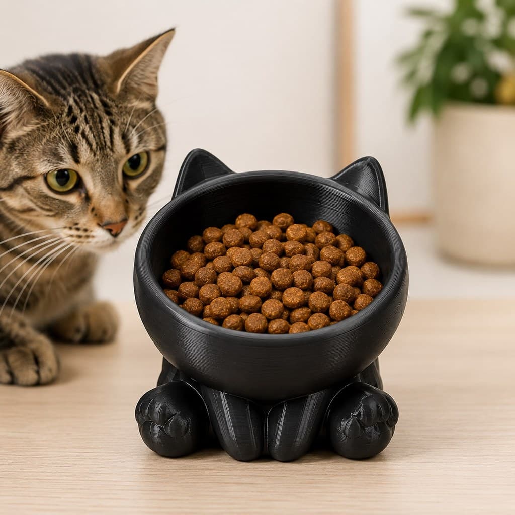 Comedouro Bebedouro Anti Engasgo Pet Gato Cachorro Ração Água Elevado