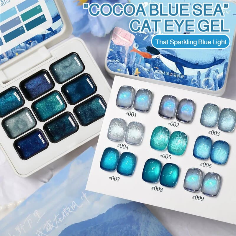 【Design Exclusivo】เจลแต่งตาแบบ 9 ช่อง/Gel para Unhas/Gel Gradiente