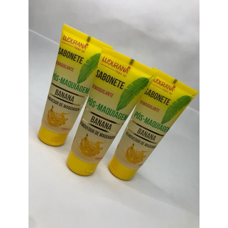 Sabonete Demaquilante Banana Ludurana 100ml | Limpeza Profunda e Hidratação