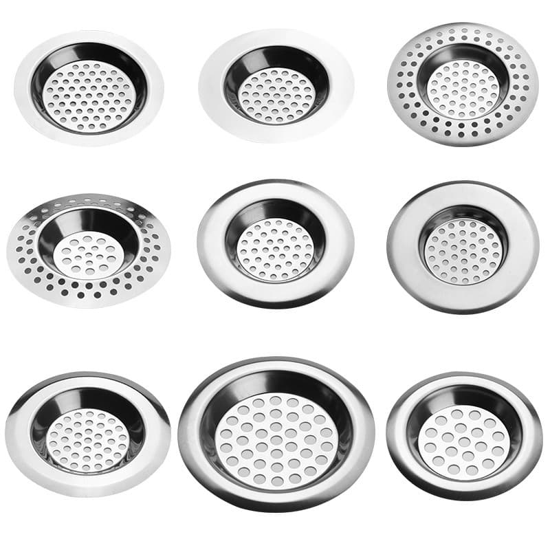 Tampa de drenagem de piso de esgoto para banheiro, filtro de pia de cozinha, filtro de drenagem de pia, banheira, filtro