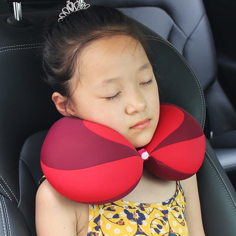 Criança pescoço travesseiro viagem encosto de cabeça do carro bebê dormir ferramenta útil em forma de U travesseiro asse