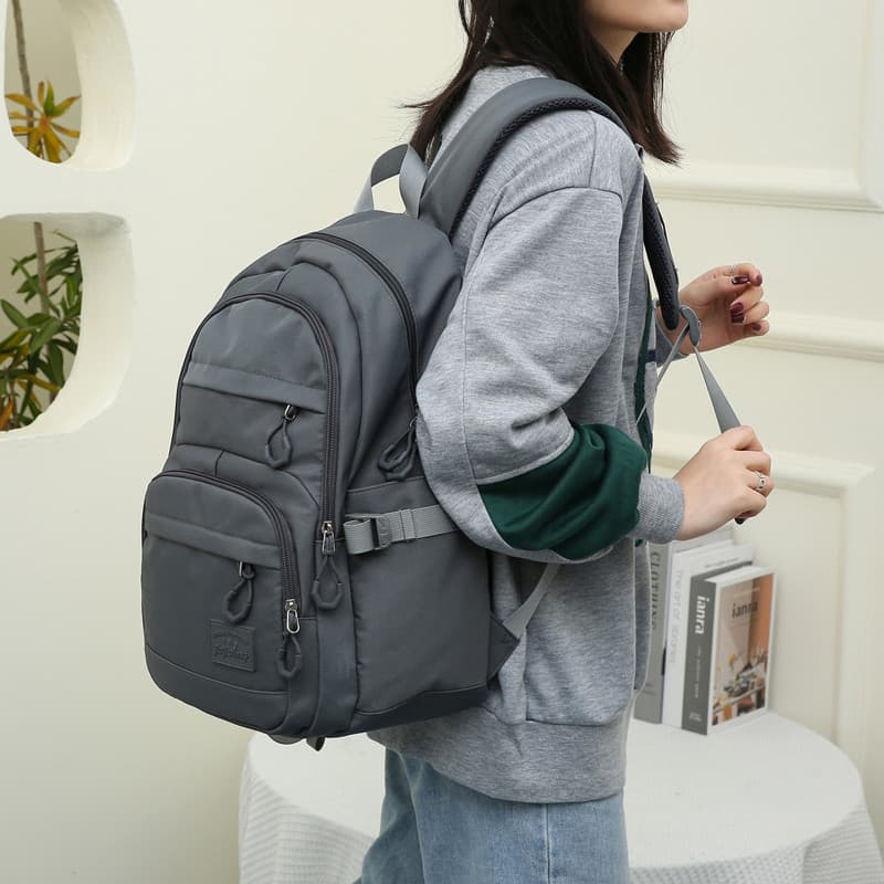 Estilo Preppy juventude mochila versão coreana na moda estudante mochila com zíper volta bolso Design mochila segura
