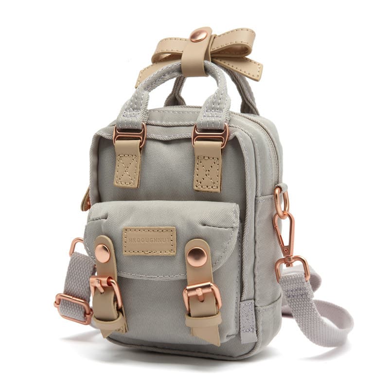 NX Donut Nova Versão Donut Messenger Bag Bowknot Girl Pequena Bolsa de Ombro Pequena Bolsa para Celular