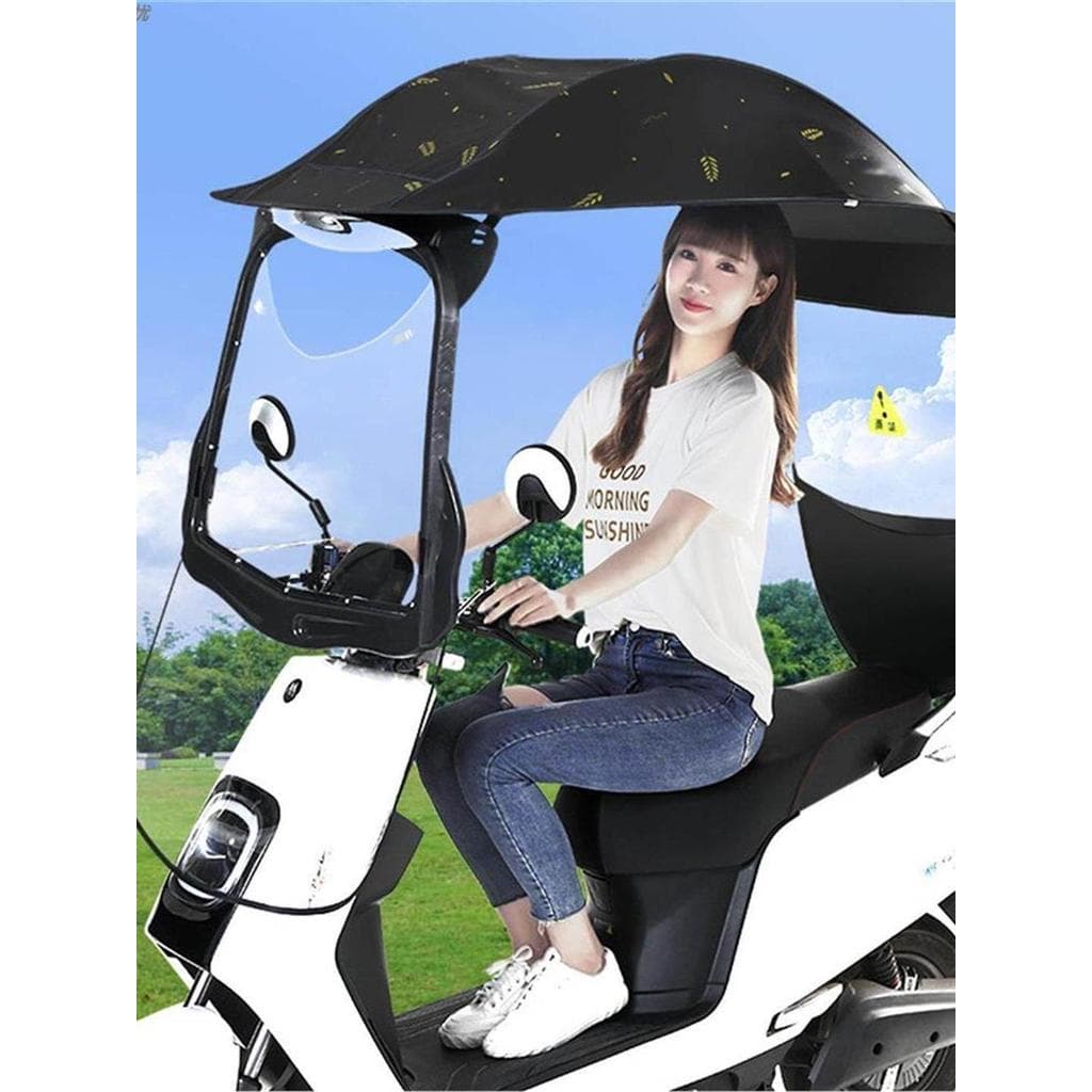 Dossel do veículo elétrico engrossado guarda-sol motocicleta protetor solar à prova de chuva bateria de pára-brisa de tr