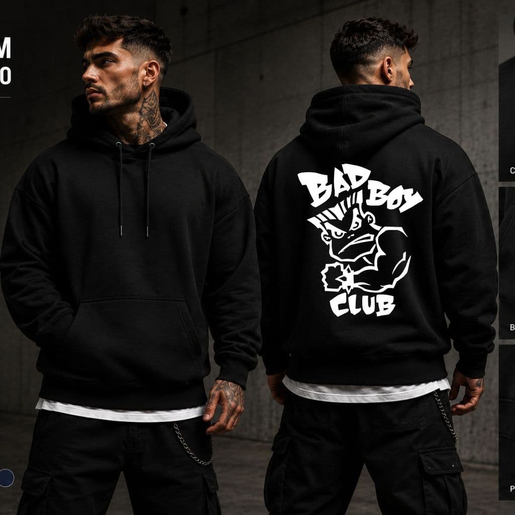 Blusa Moletom Masculino BadBoy Flanelado Canguru com Capuz Unissex, premium