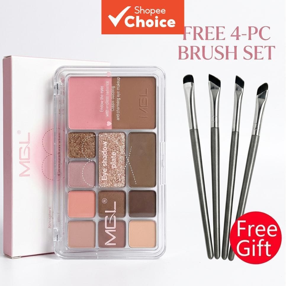 5 paletas 3 em 1 de sombras, blush e contorno, à prova d’água e suor, longa duração, pó fino e iluminador