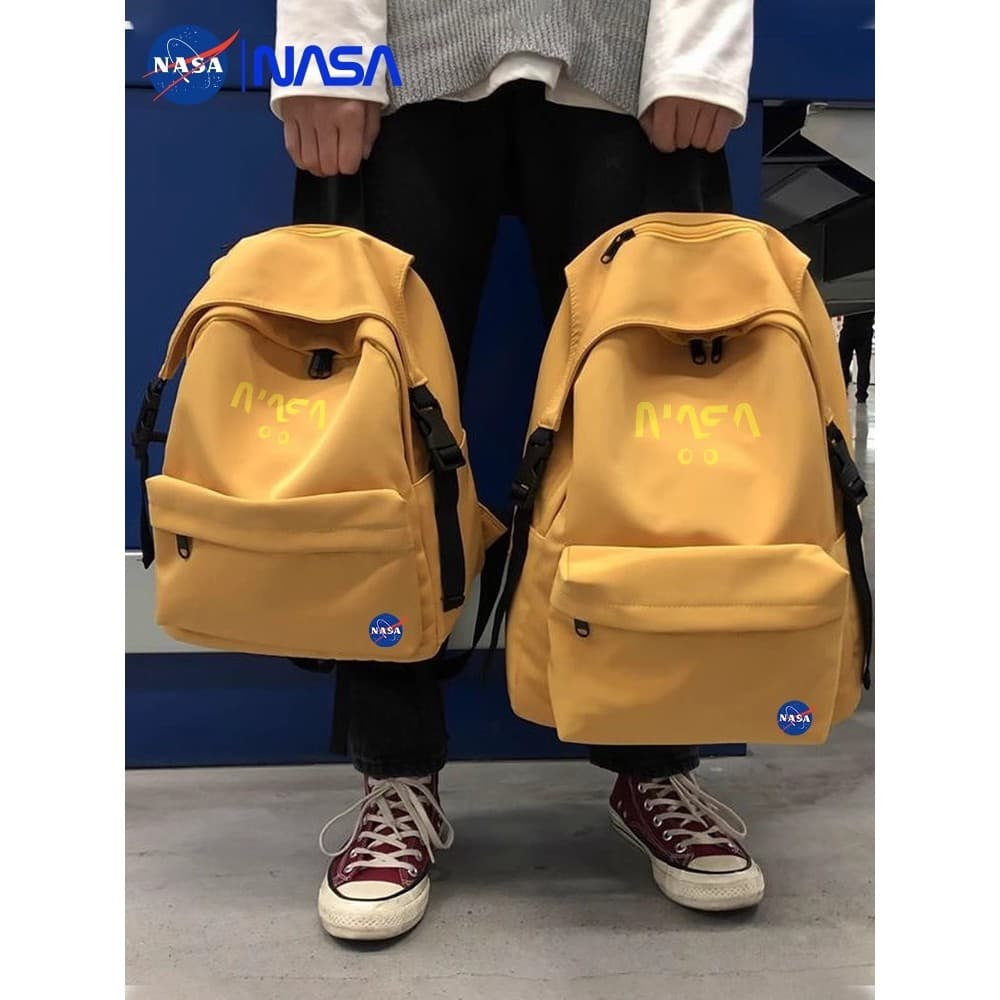 Nova carta da NASA inglês Co-Branded Street Wear mochila feminina júnior estudante universitário do ensino médio estudan