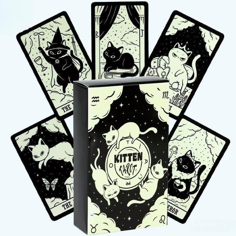 78 Cartas de Tarot Fofas para Iniciantes Baralho de Tarot Rider-Waite