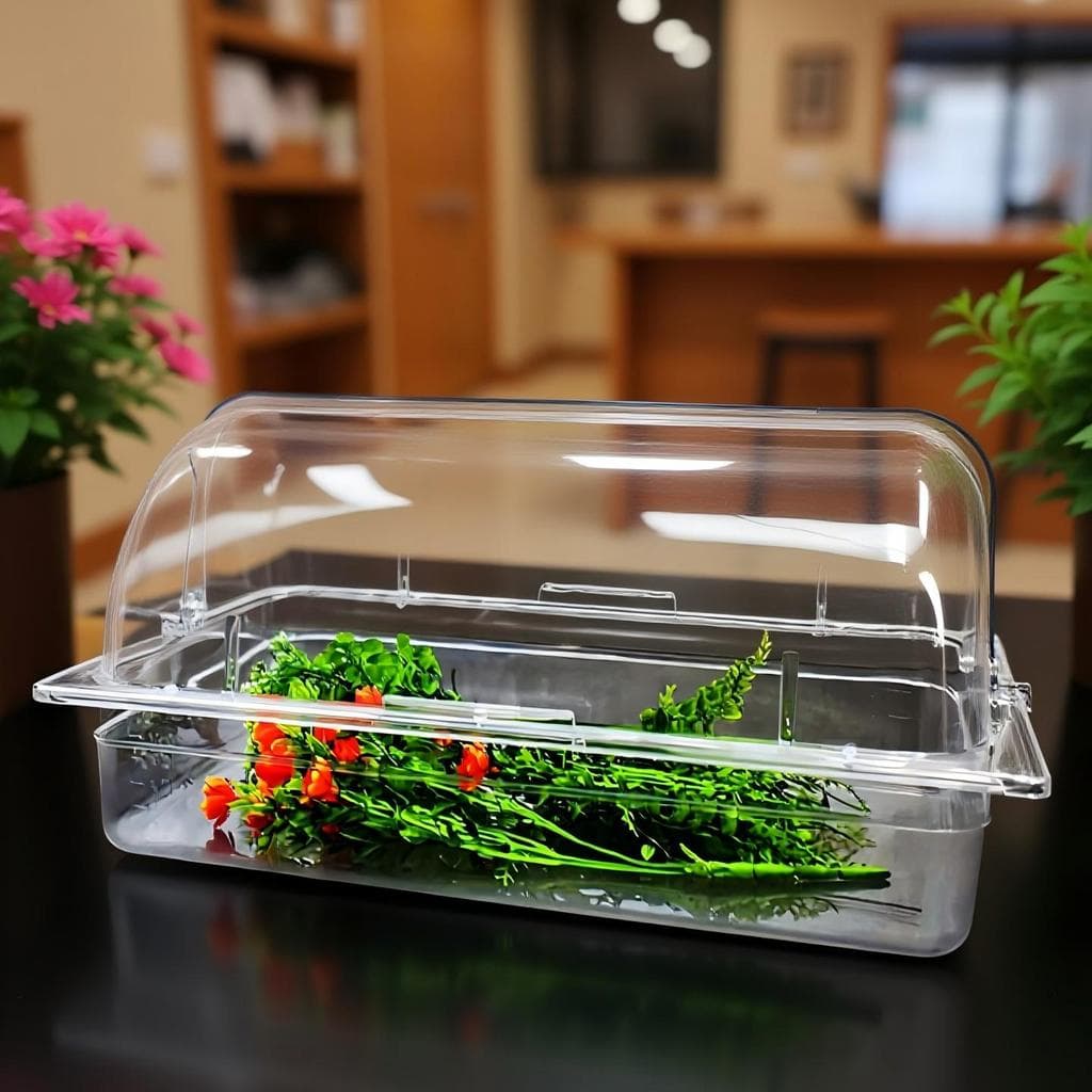 Transparente transparente picante quente selecionado bacia de vegetais Dim Sum Buffet prato de jantar selecionado produt