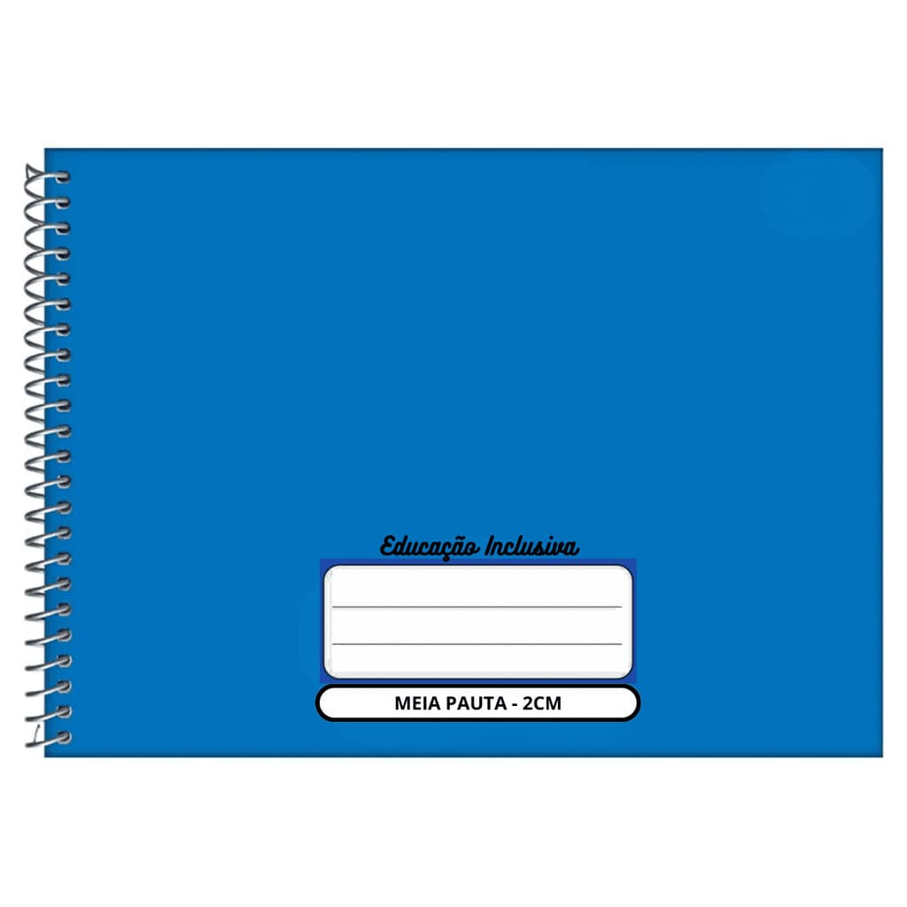 CADERNO DESENHO ESPIRAL 40F MEIA PAUTA AMPLIADA 2CM - TAMOIO