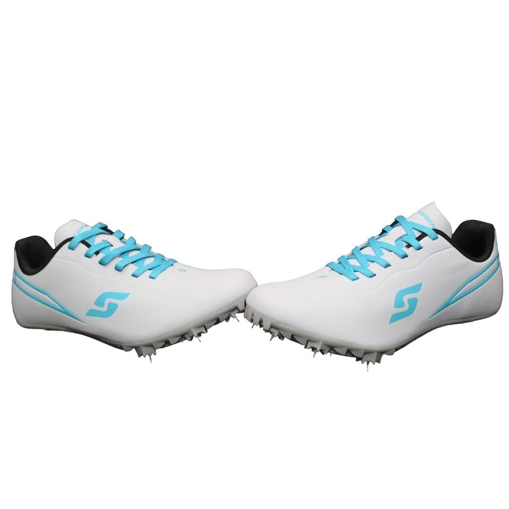 Sapatilha de Atletismo Velocidade e Salto com Barreira Cinza com Pregos Alta Resistência SS ESPORTES