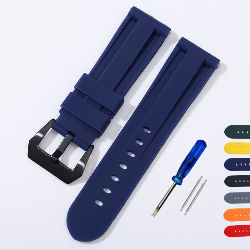 Pulseira De Relógio Macia De Silicone De Alta Qualidade , Substituição Para 22mm 24mm 26mm , Esportiva Universal