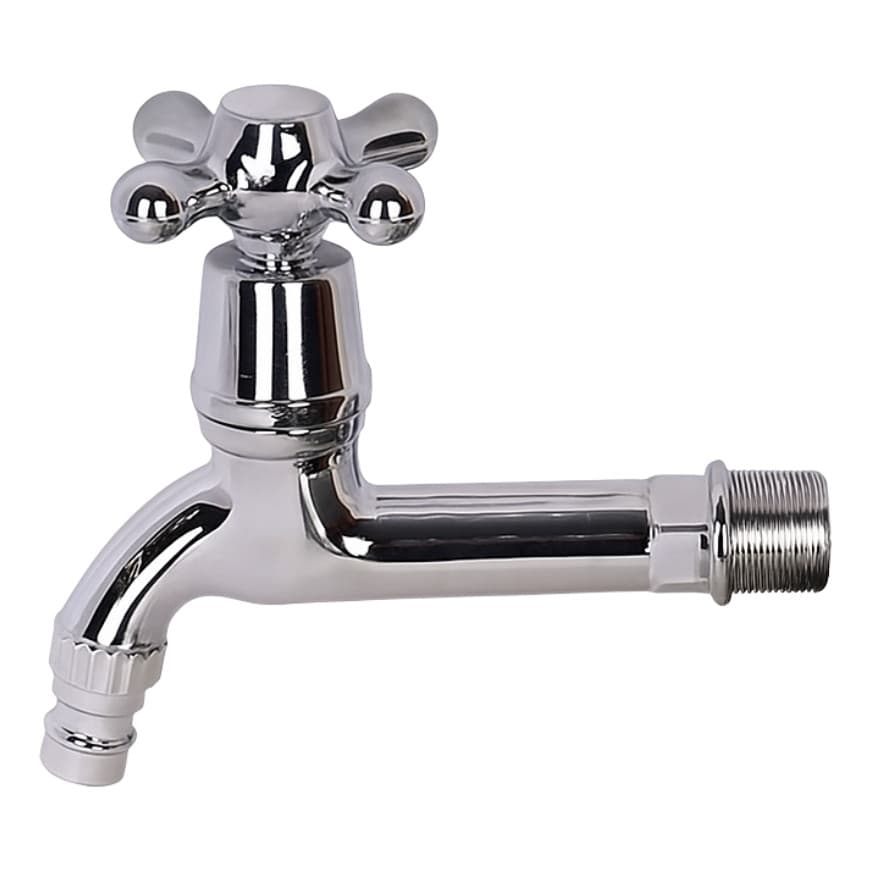 Torneira de Parede Longa PVC Cromada 1/2''
