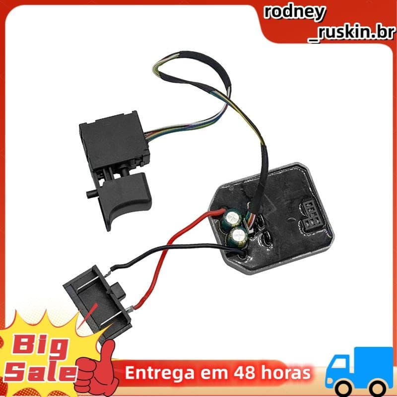 Placa De Controle Com Interruptor Para Martelo Elétrico De Lítio Sem Escova E Controlador De Furadeira De Impacto