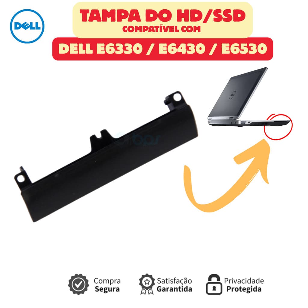 Tampa Gaveta do HD/SSD Dell E6330 E6430 Nova com parafusos / envio rápido HDD Cover