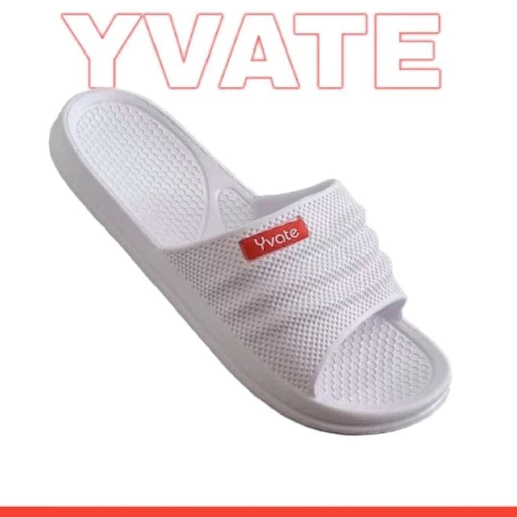 Chinelo Sandália Massageador Nuvem Slide YVATE Super Leve e Confortável BRANCO