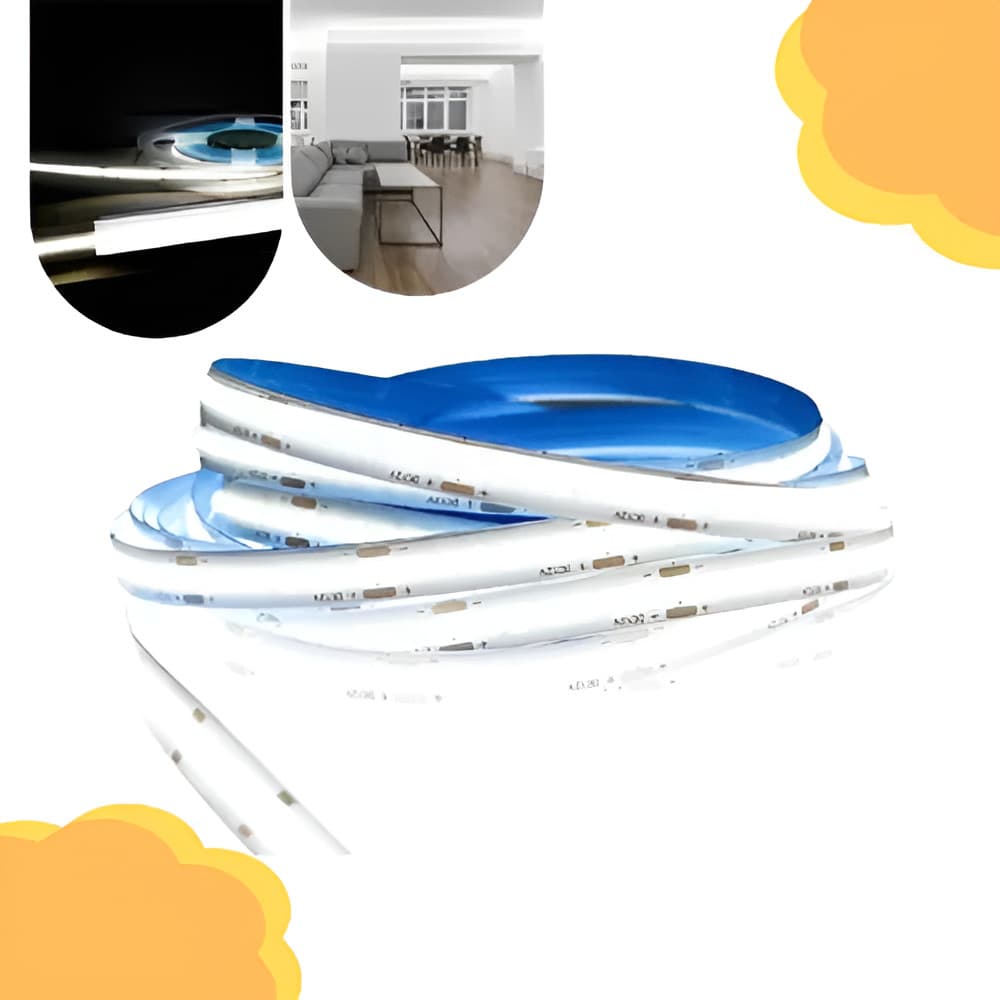 Fita Led Cob 5 Metros 2835 12v Ip20 240leds 6500k