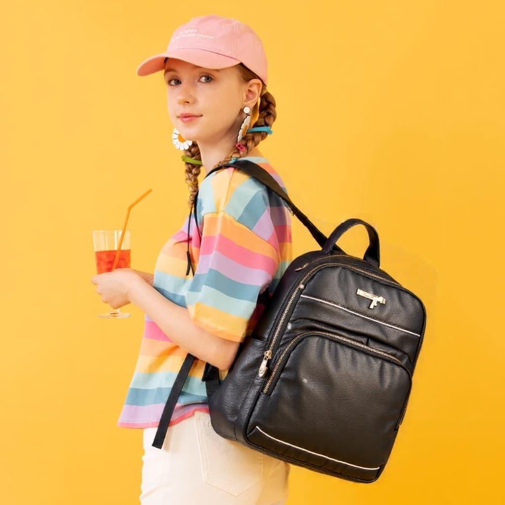 Mochila de ombro das senhoras viagem diária saco de escola impermeável