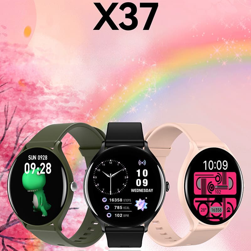 Relógio Inteligente Esportivo com Tela Redonda e Chamada Bluetooth X37 OYXO