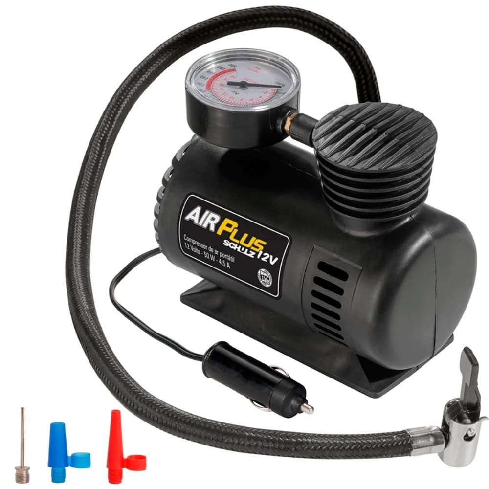 Mini compressor portátil 12 volts - Air Plus Schulz