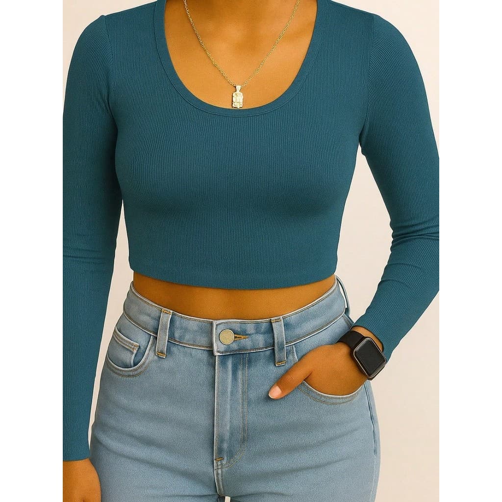 Cropped Básico Gola U