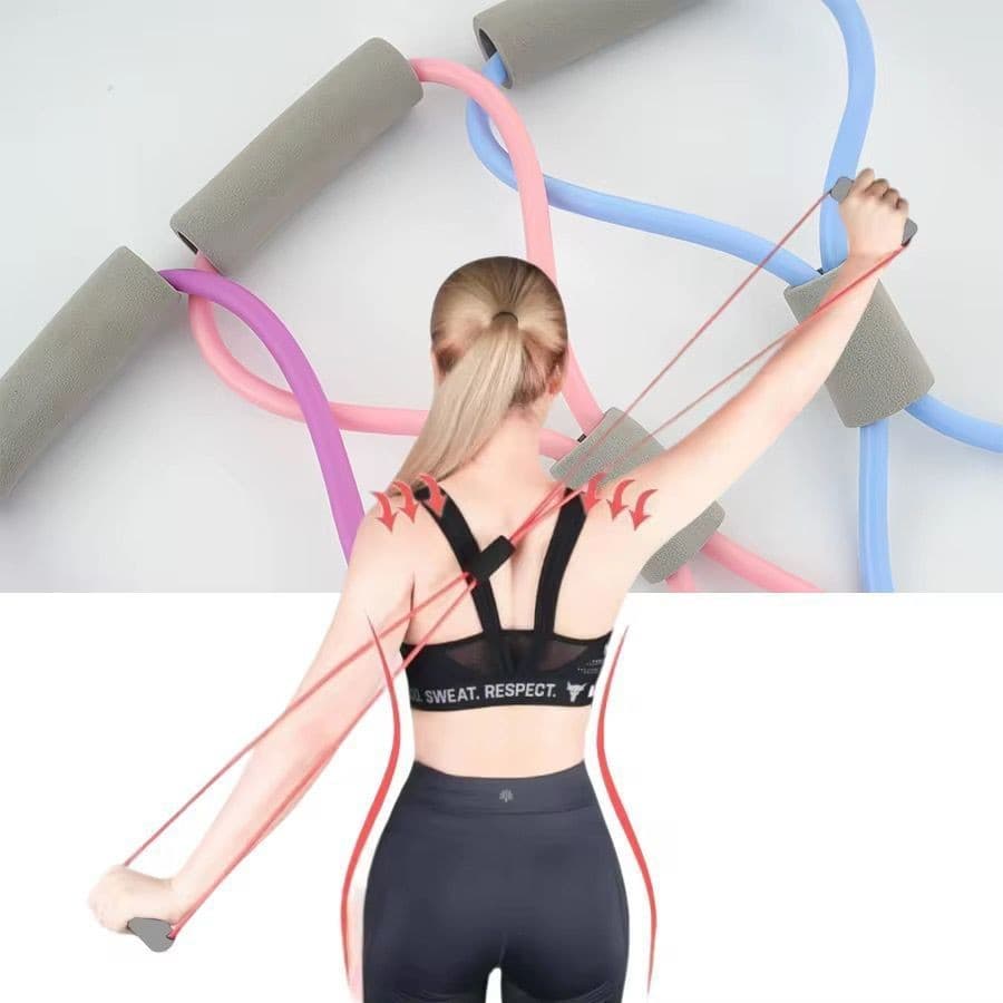 KIT 2/4 Elástico de Treino Tensão Academia Exercícios