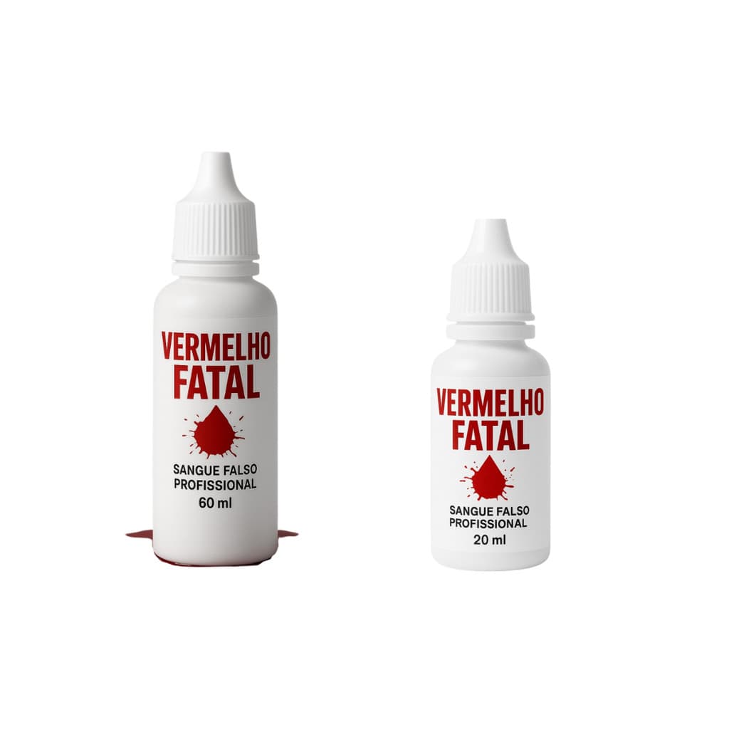 Sangue Artificial Falso Vermelho Fatal – 20ml para Efeitos Realistas