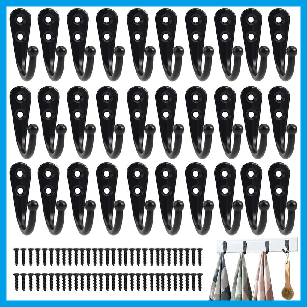 30 parafusos roupas chapéu pendurado Hardware do banheiro