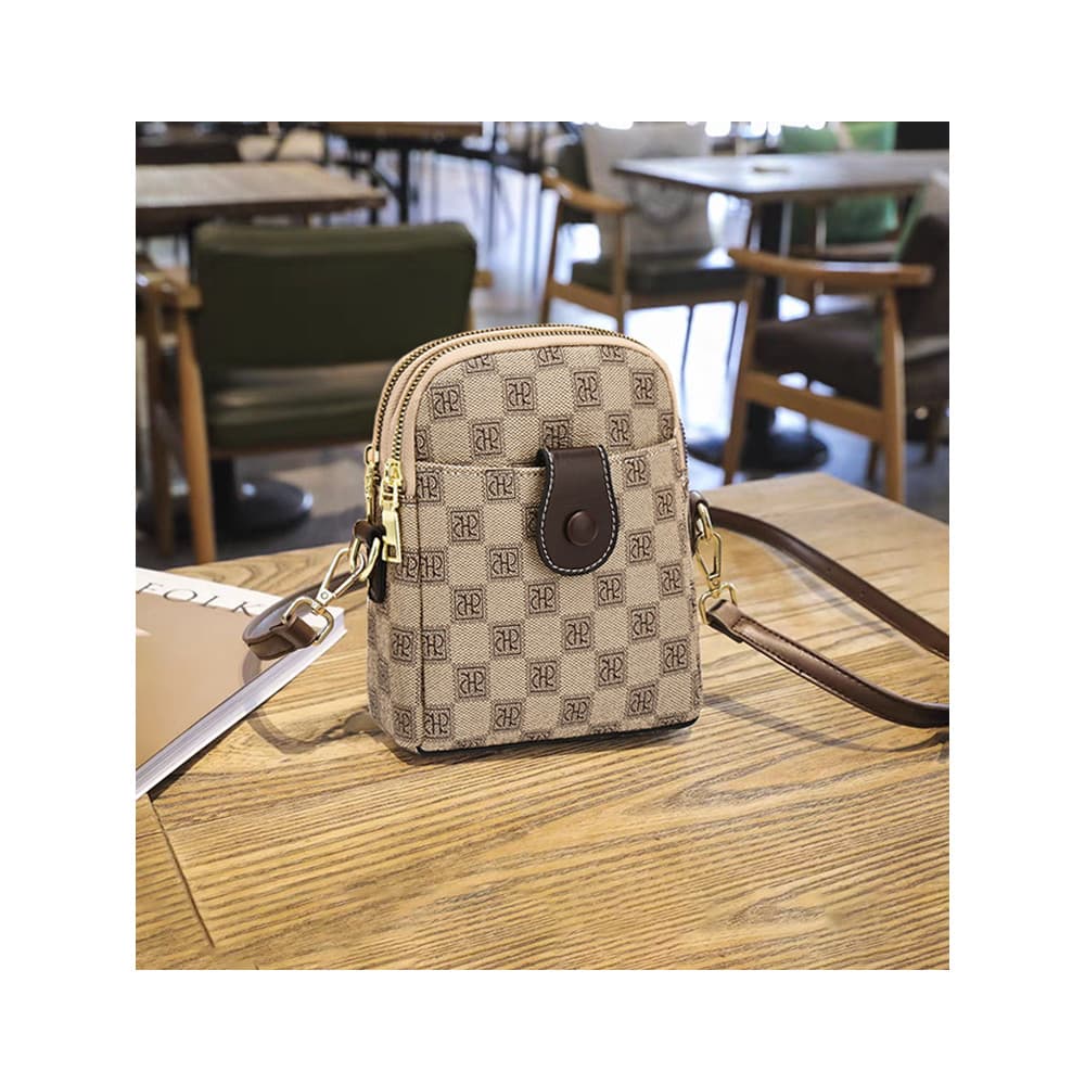 Bolsa para celular feminina mensageiro 2025 novo estilo bolsa de ombro pequena primavera verão bolsa pequena para celula