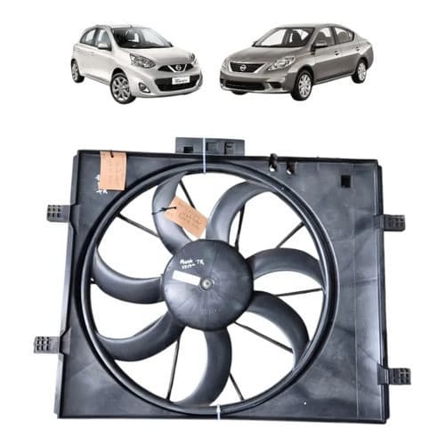 Ventoinha C/defletor Nissan March Versa 1.0 1.6 2015 Á 2020