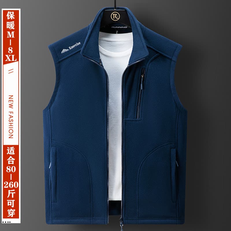 Outono inverno casal estilo polar velo colete masculino primavera polar colete térmico sem mangas colete térmico feminin