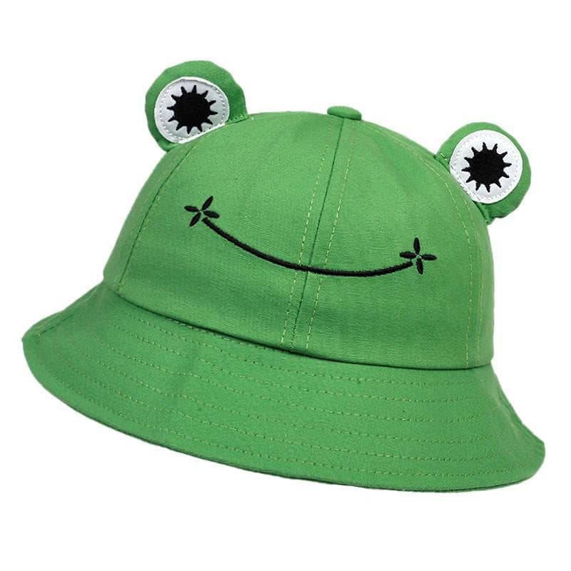 Chapéus Bucket Femininos com Estampa de Sapo Fofo, Chapéu de Verão para Mulheres, para Atividades ao Ar Livre, Pesca, Pr