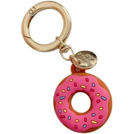tenghong2021 Capa de Silicone 3D em Forma de Donuts para Airtag, Suporte para Chaveiro, Capa Protetora Antiperda e à Pro