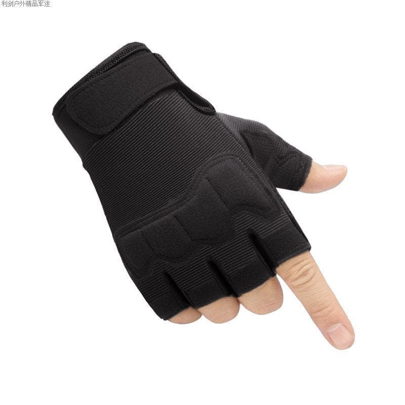 Luvas de treinamento tático luta antiderrapante resistente ao desgaste meio dedo proteção ao ar livre Fitness boxe