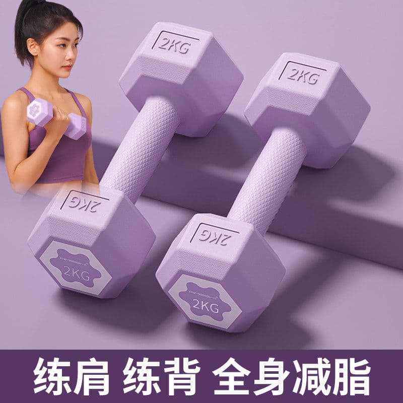 Haltere feminino Fitness equipamento doméstico meninas pequeno haltere 2kg2.5kg 3KG um par masculino Barbell Kettlebell