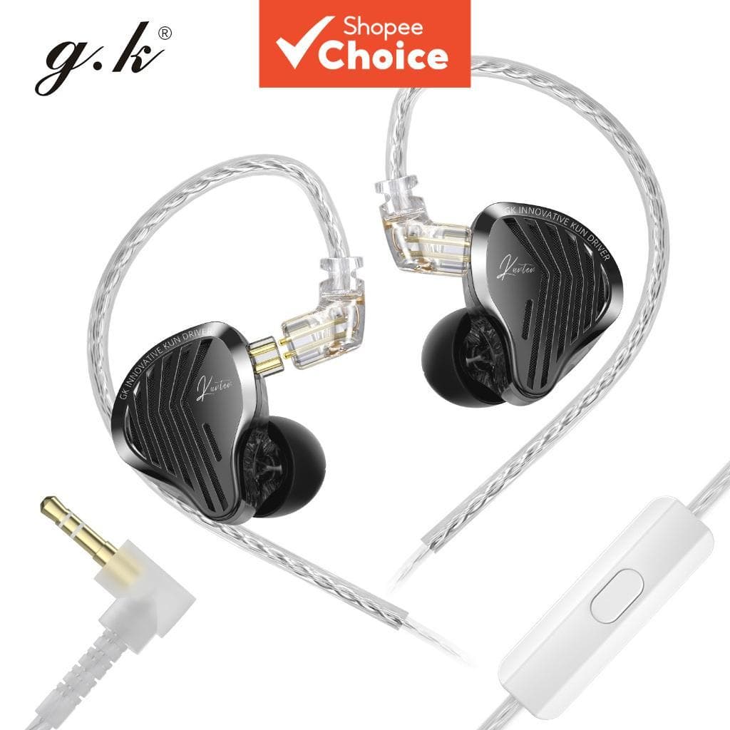 Gk-Kunten Fones De Ouvido Intra-Auriculares De Alta Qualidade Com Driver Dinâmico Cabo Removível Headests Zenith Gale Pa